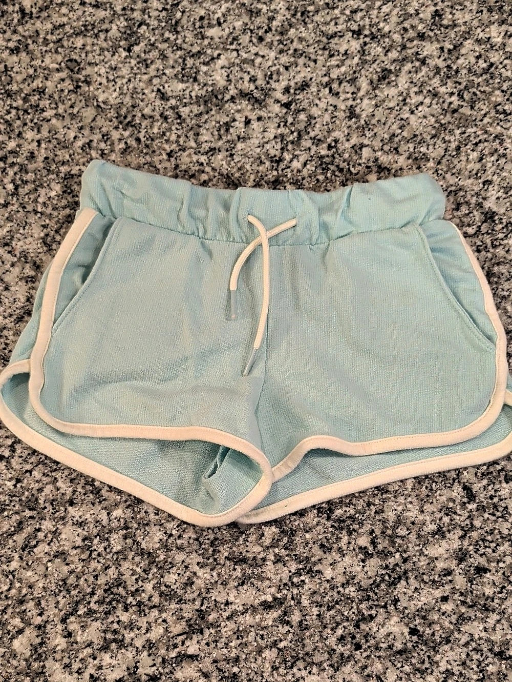 Old Navy Dolphin-Hem Cheer Shorts for Girls Small Green & White